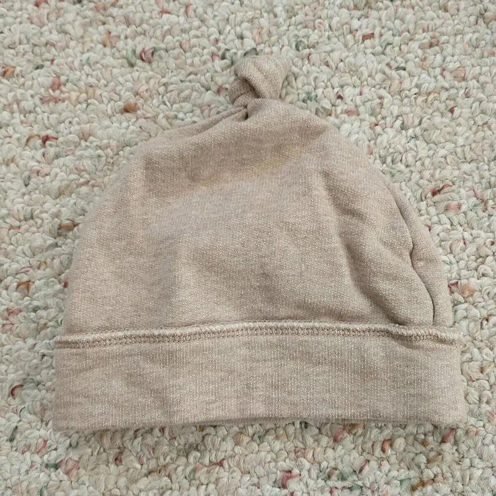 Lot Of 3 Baby Gap Rabbit + Bear Boy 3-6M Fall Spring Cotton Overall Shirt Hat